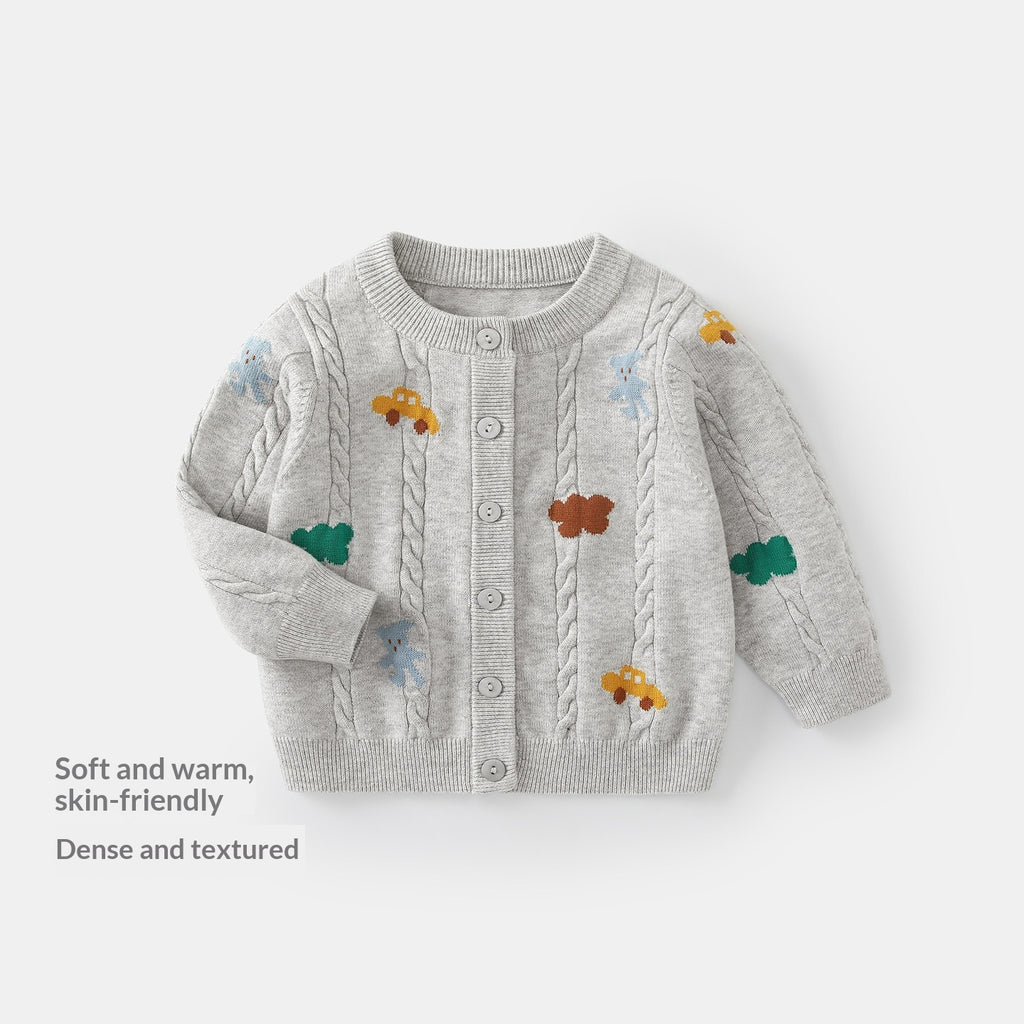 Chandail pour bébé Chemise tricotée pour bébé garçon