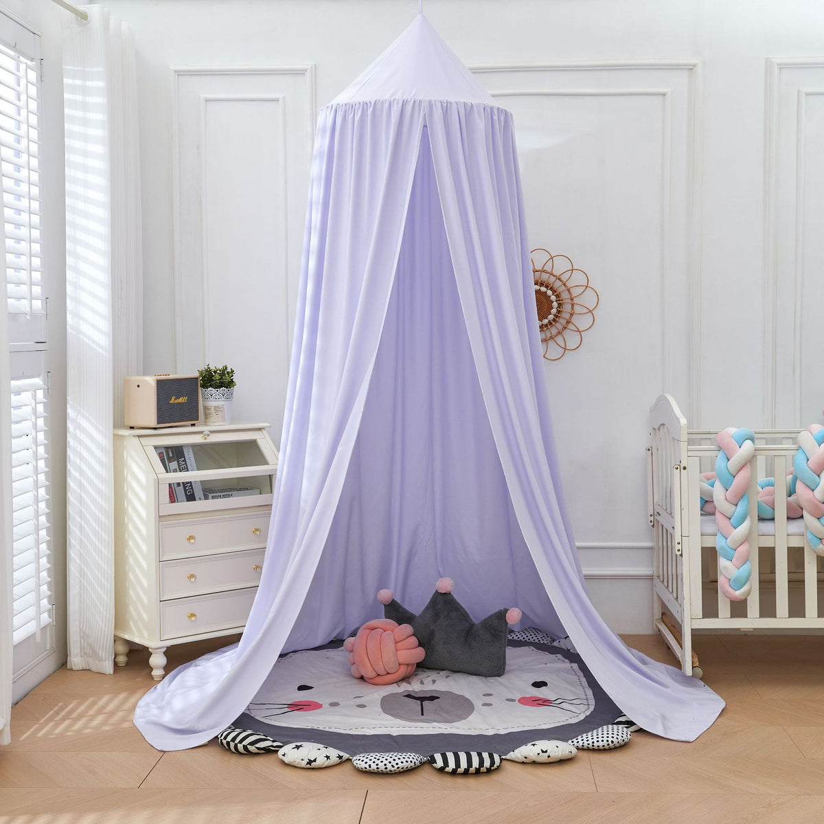Lit bébé autour de la décoration côté lit Shading Dome Mosquito Net