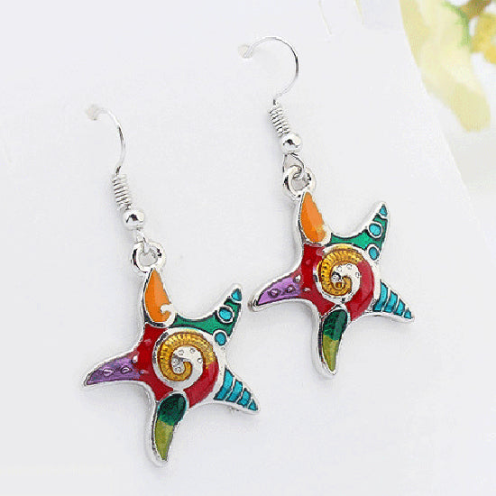 Couleur goutte d'huile Collier Sea Star