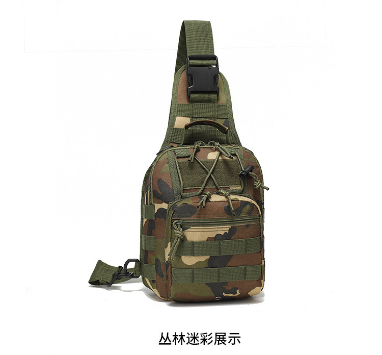 Sac à vélo Oxford Cloth Camouflage Sports de plein air Petit coffre Pannier Sac