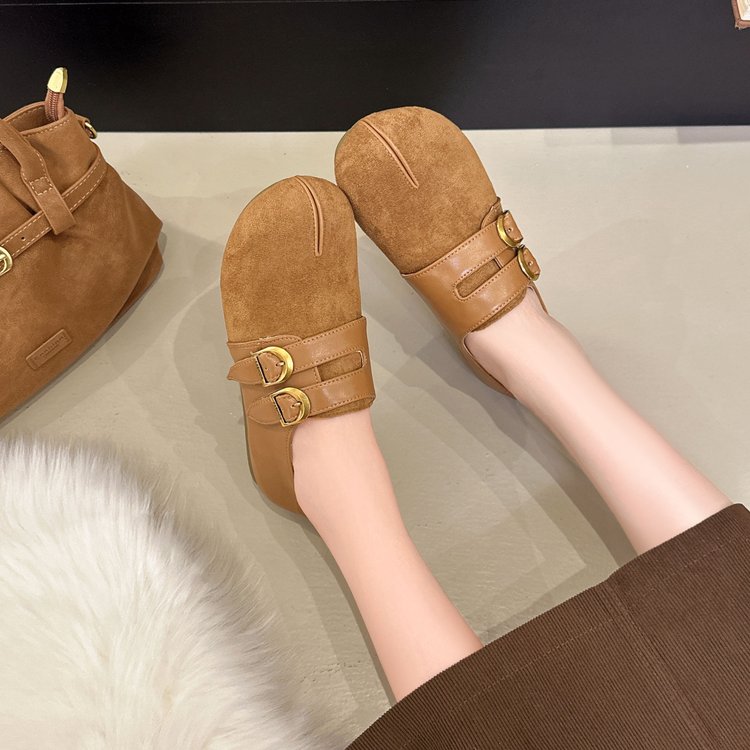 Platform Split Toe Close Toe Mules pour les femmes