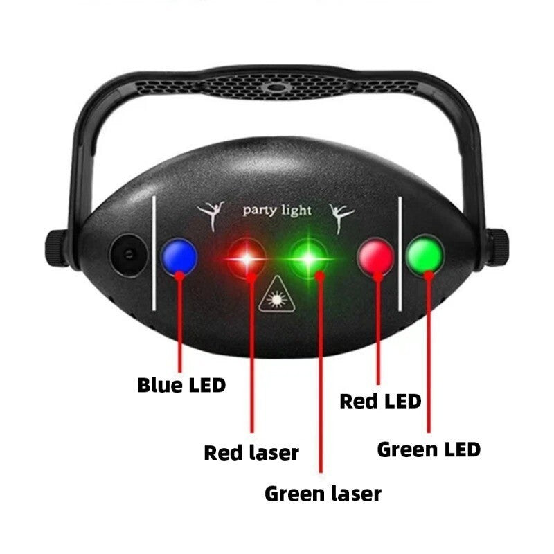 RGB Disco Lights Stage DJ Party Laser Light Projector Light Strobe Party Club UK