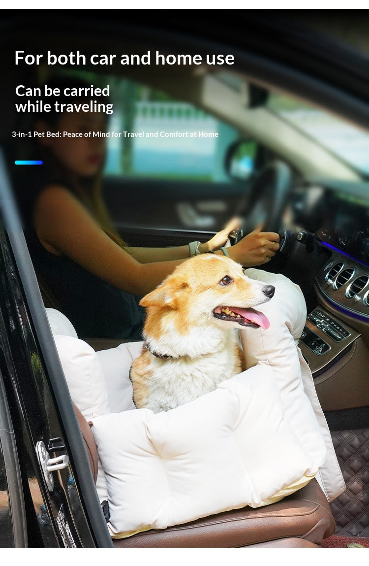 Imperméable amovible voiture portable de sécurité siège lit pour les animaux de compagnie