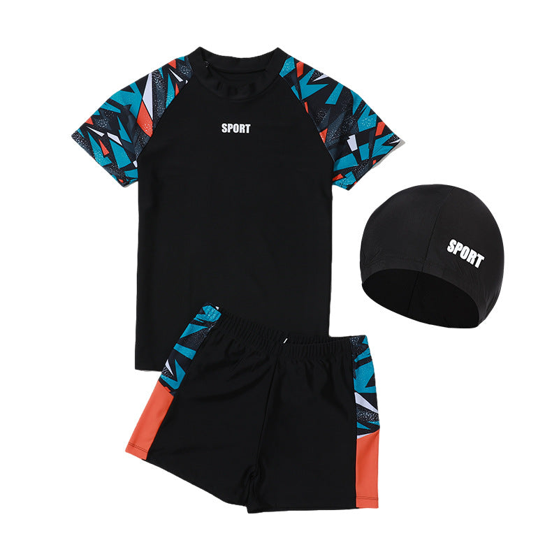 Maillots de bain pour enfants Trunks de bain pour garçons Modèle Maillots de bain pour enfants pour enfants plus âgés Deux-Pi