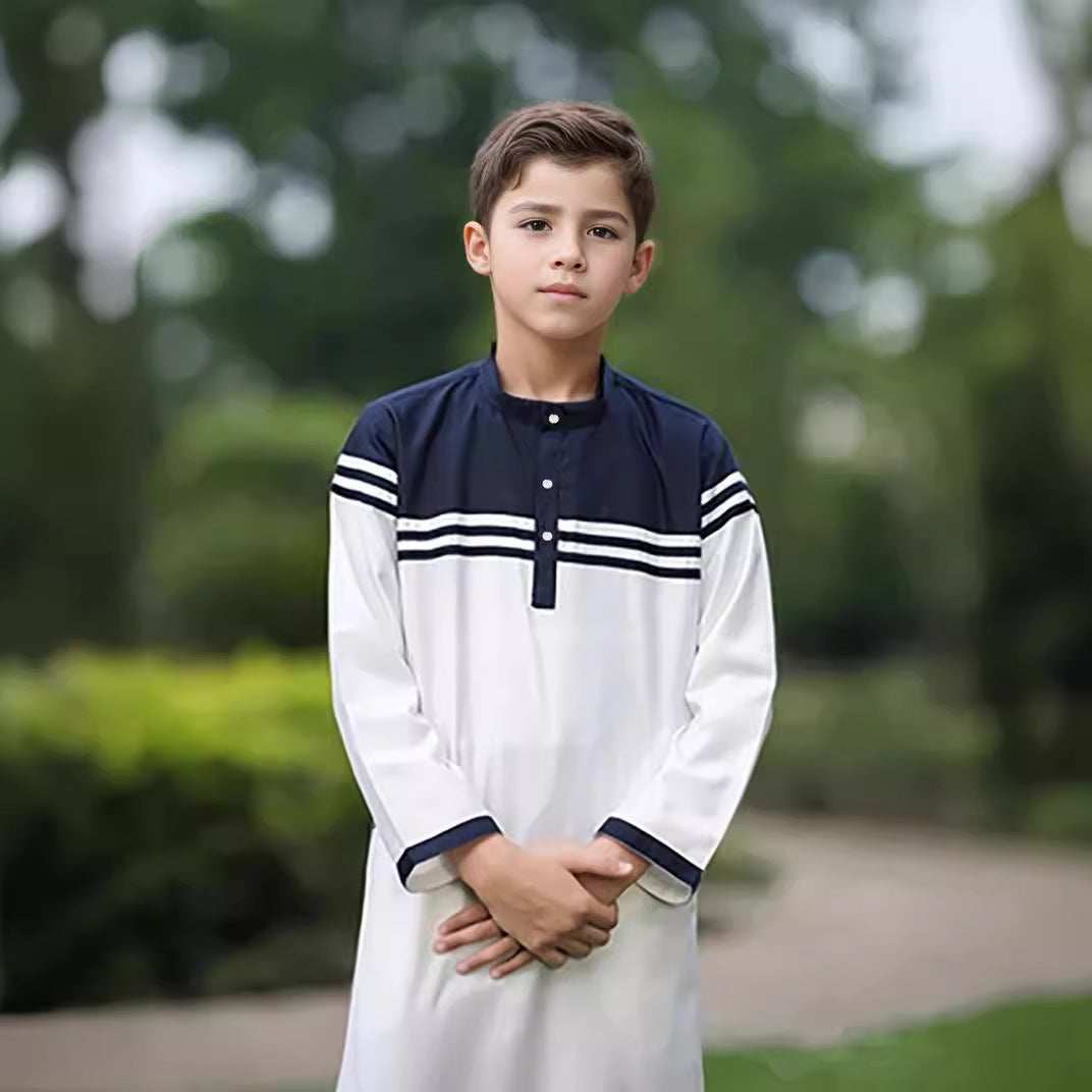 Robe contrastante de couleur de mode garçon