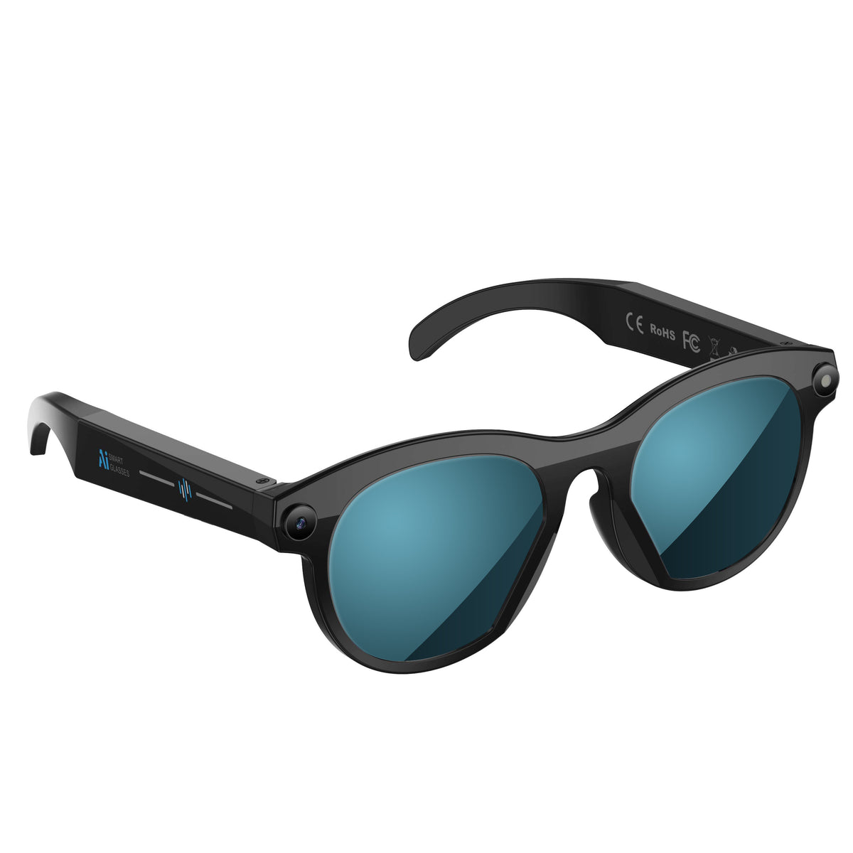 Lunettes intelligentes 2MP AI avec caméra Lunettes de soleil Bluetooth pour la traduction d'appel de musique M88