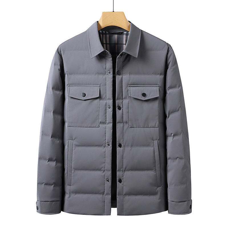 Duck blanc Down simple Polo col veste chaude