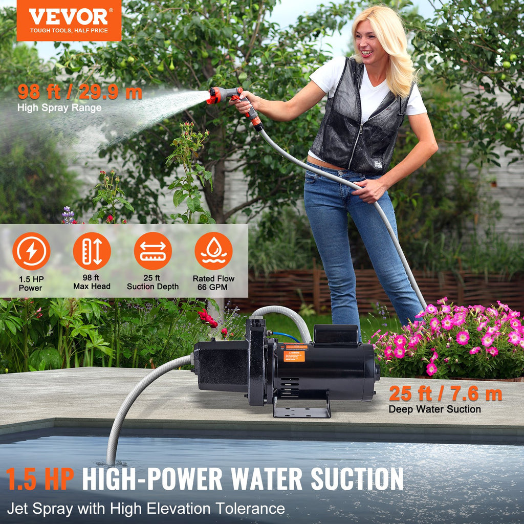 1.5 HP pulvérisateur de fonte/pompe d'irrigation