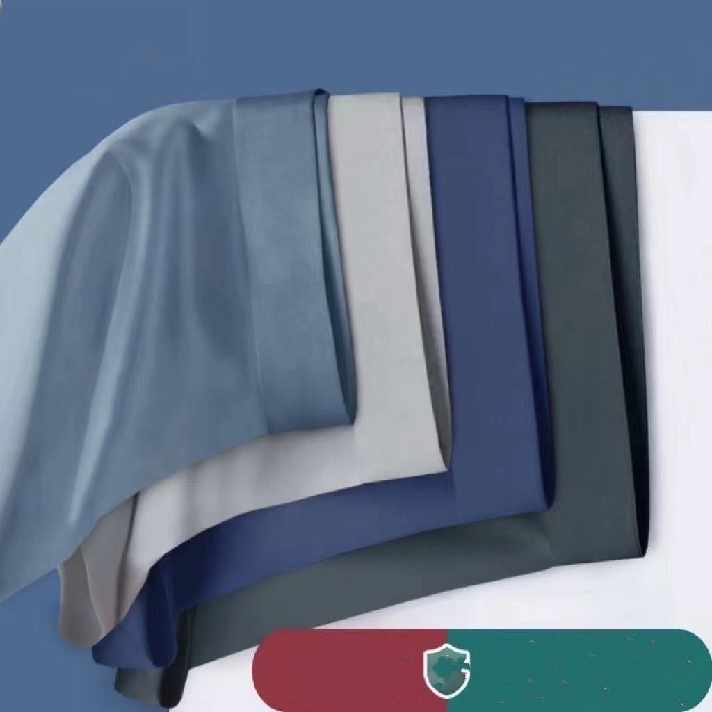 Sous-vêtements en soie de glace de boxer à 4 paquets pour hommes