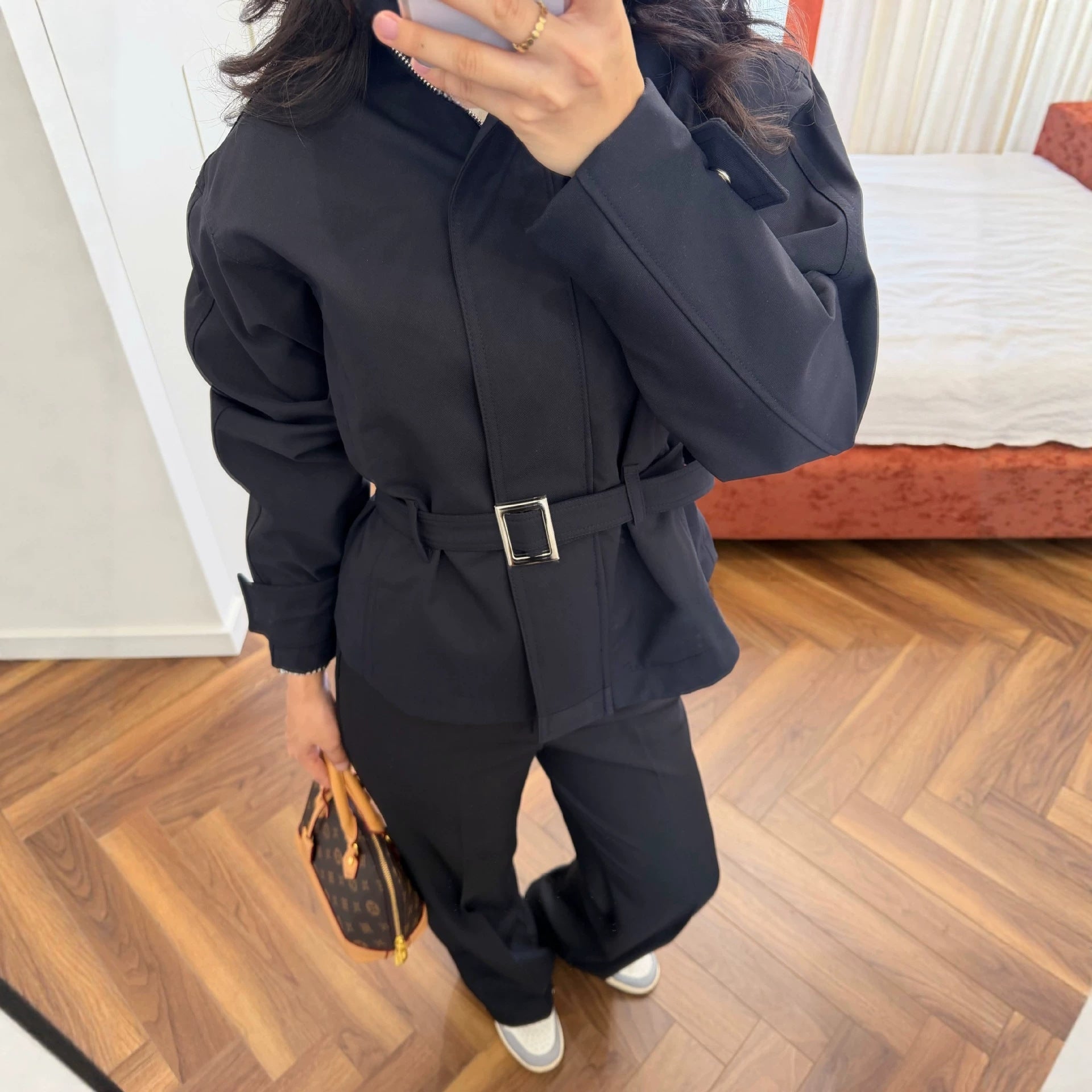 Veste de col en lacet en lacet pour femmes