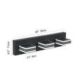 Matte Black Vanity luminaires 3 lumières haut et bas LED salle de bain moderne lumières de Vanity O