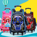 Trolley Primary School Waterproof 3D voiture Détachable Réduction de fardeau enfants sac à dos