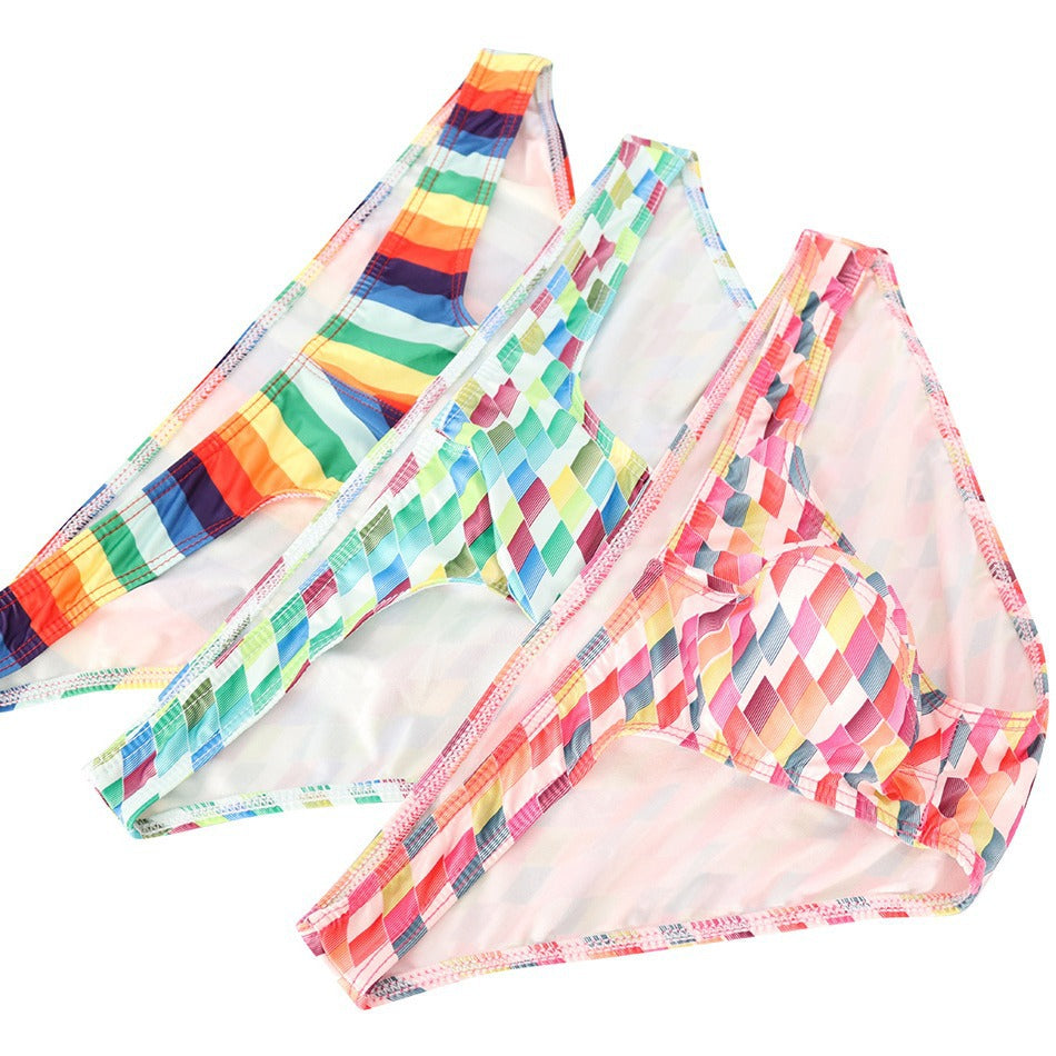 European And American Foreign Trade Low Waist Sous-vêtements pour hommes Cartoon imprimé Wet Wicking