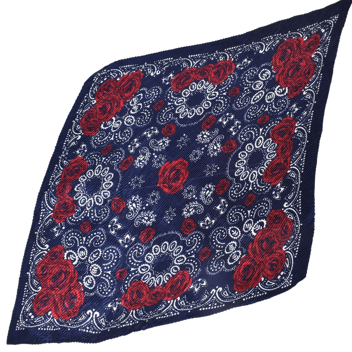 Mode Retro Rose Pattern Grand mouchoir