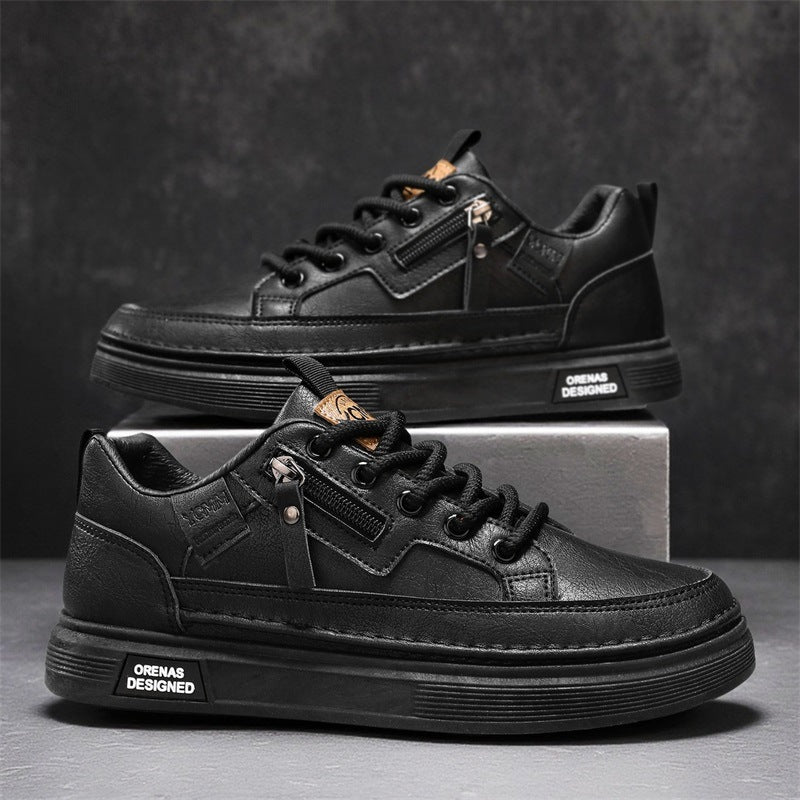 Casual Respirant Solid-colore Trendy Dentelle-up Sneakers ronde-orteil