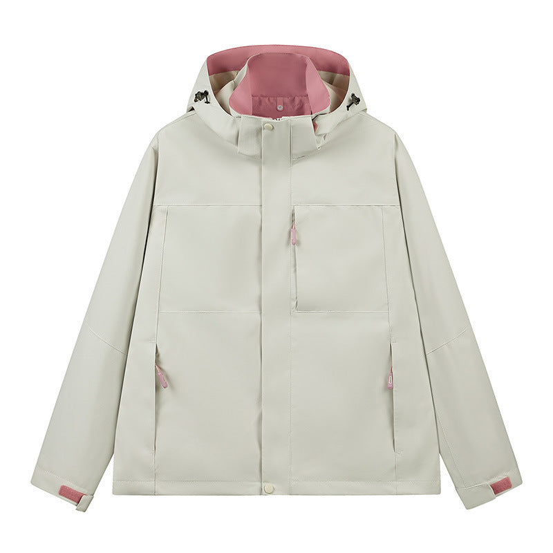 Chèvre à capuche doublée en plein air Trois Veste Proof Streetwear Marque Outerwear