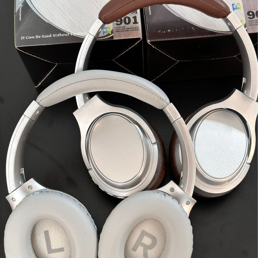 901 Casques rétro-auriculaires en métal de style américain
