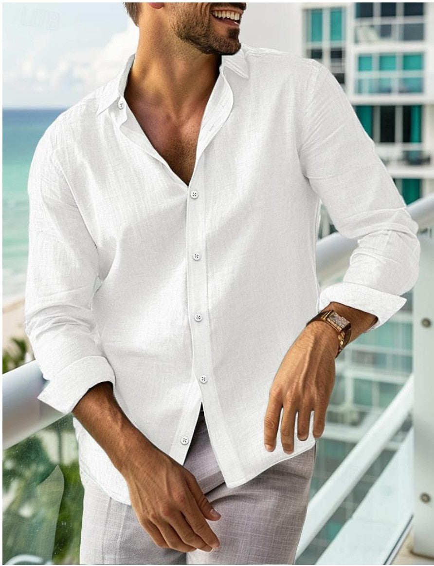 Chemise à manches longues pour hommes