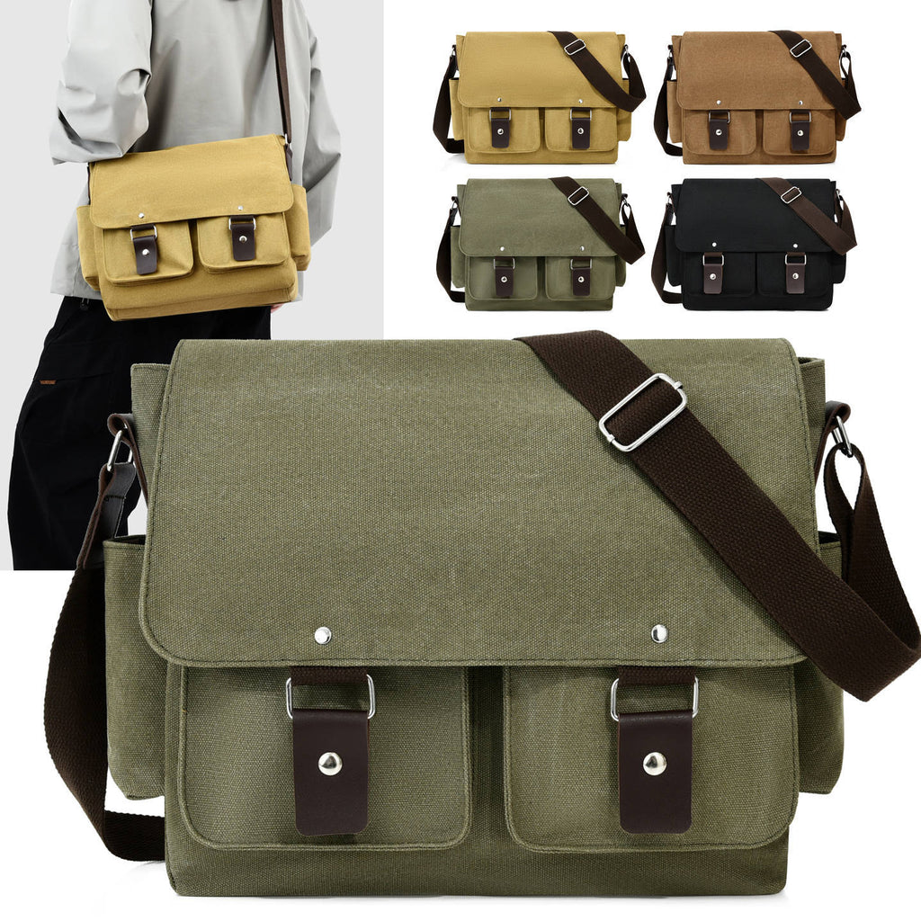 Toile Utilitaire Sac Messenger pour hommes et femmes