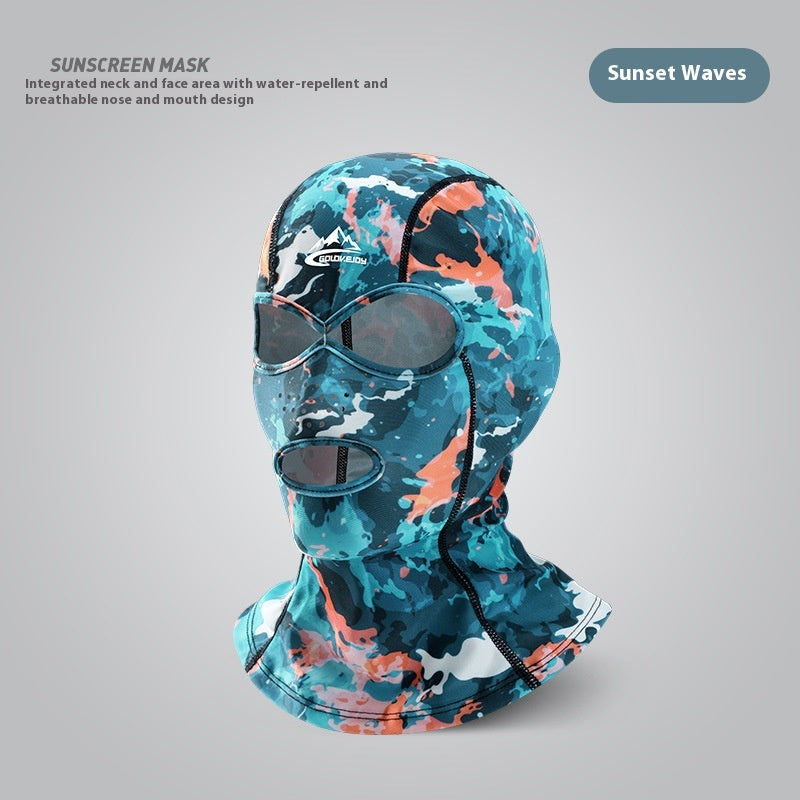 Facekini Natation Protection solaire Couverture tête Hommes et femmes Extérieur
