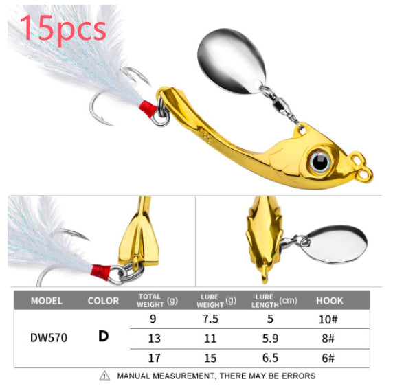 Lure String Lune Spinning Sequins Casting longue distance