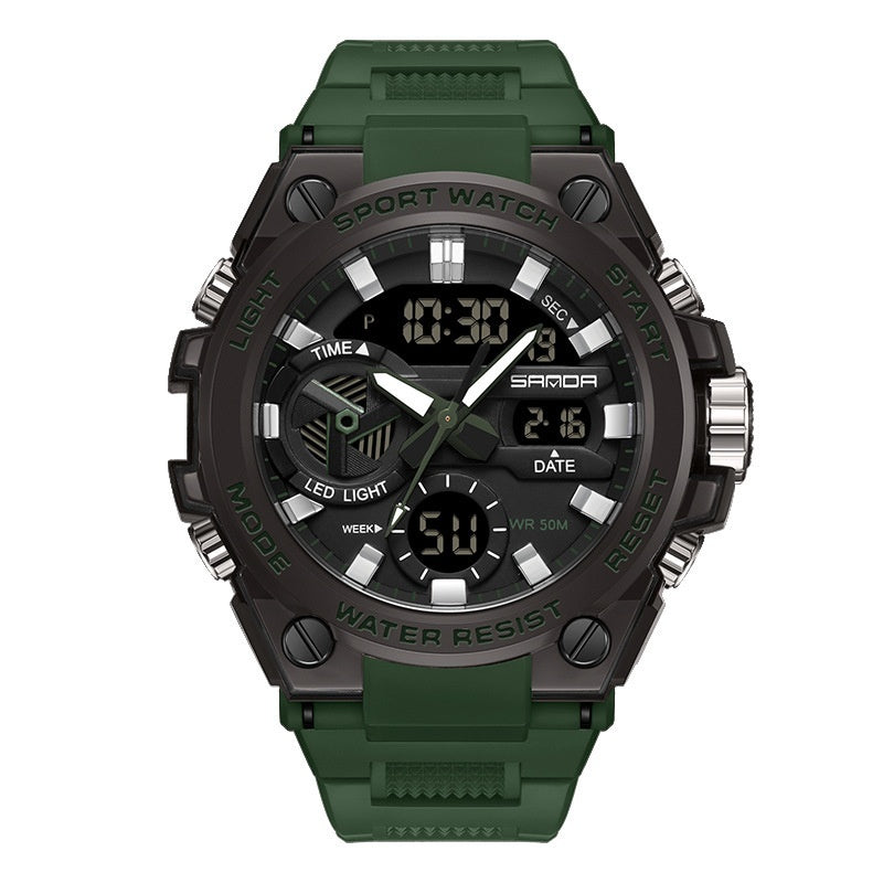 Montre électronique multifonctionnelle en extérieur lumineux étanche