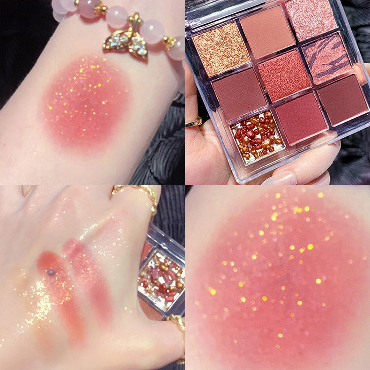 Mode Personnalité Acrylique Neuf Couleurs Eye Shadow Plate