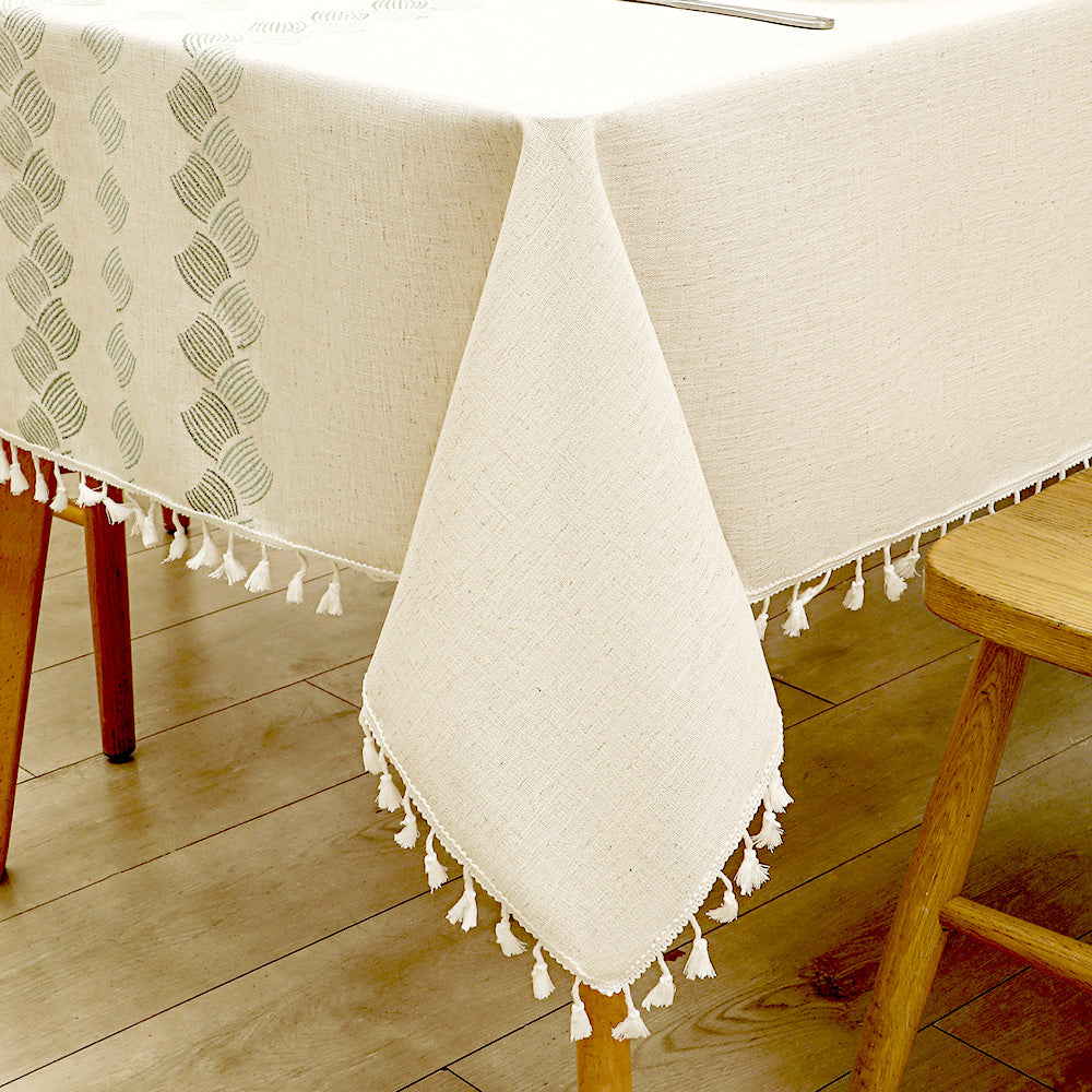 Coton Linge de maison nappe Decor imperméable Couverture de table pour la salle à manger Table quotidienne