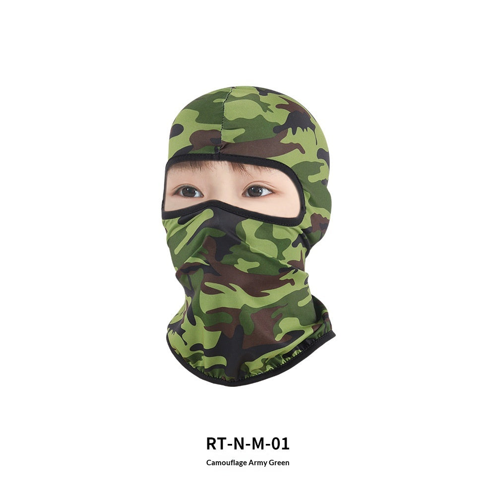 Masque d'équitation en plein air pour enfants Headgear Windproof Sports