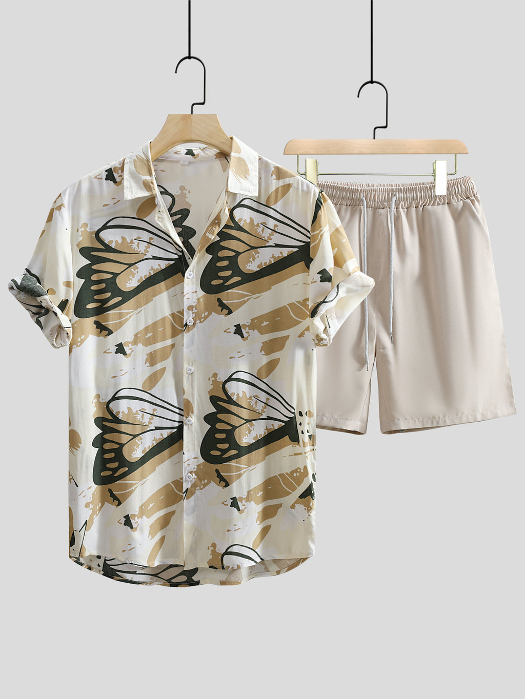 Chemise à manches courtes imprimées pour hommes