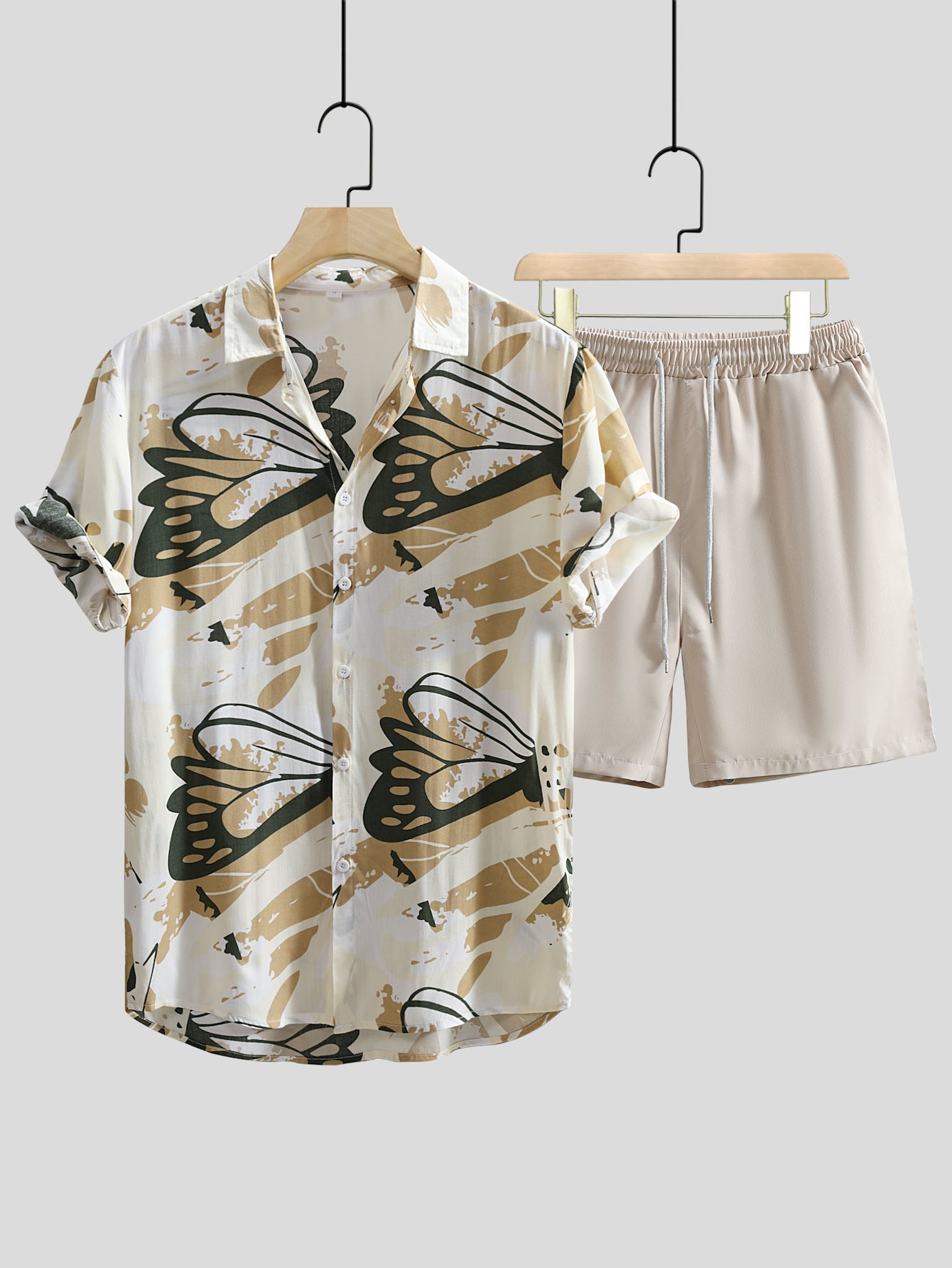 Chemise à manches courtes imprimées pour hommes