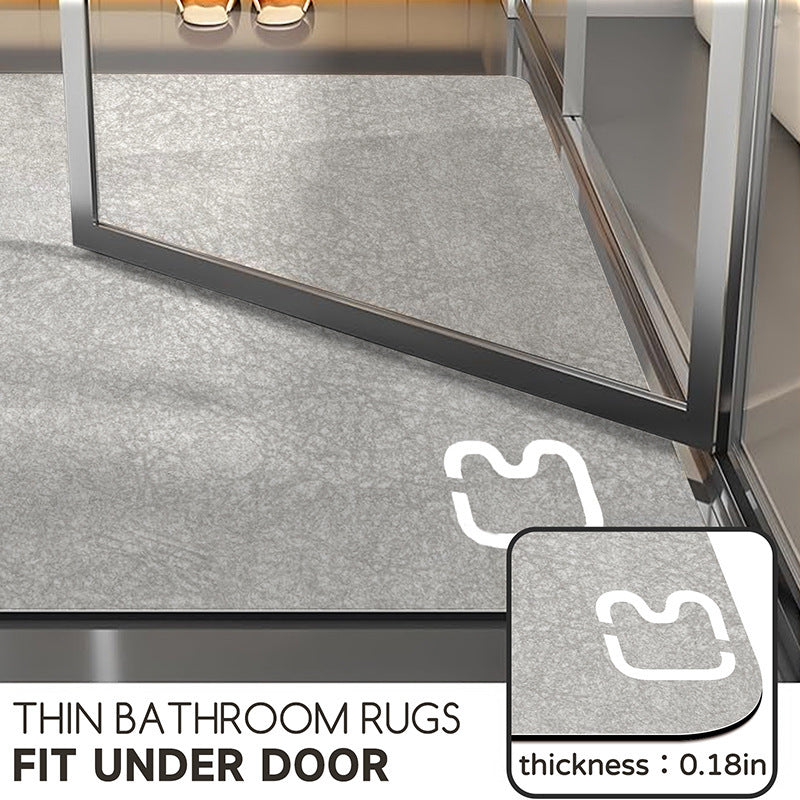 Tapis de sol de salle de bain antidérapant Diatomées Terre