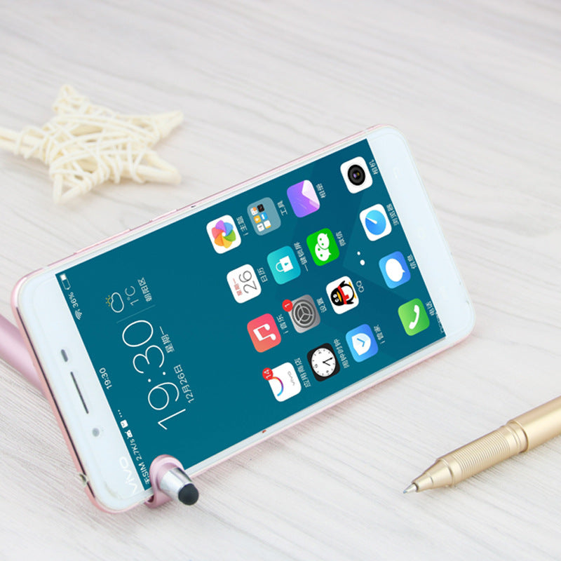 Stylo d'écran tactile pour support de téléphone mobile multifonction