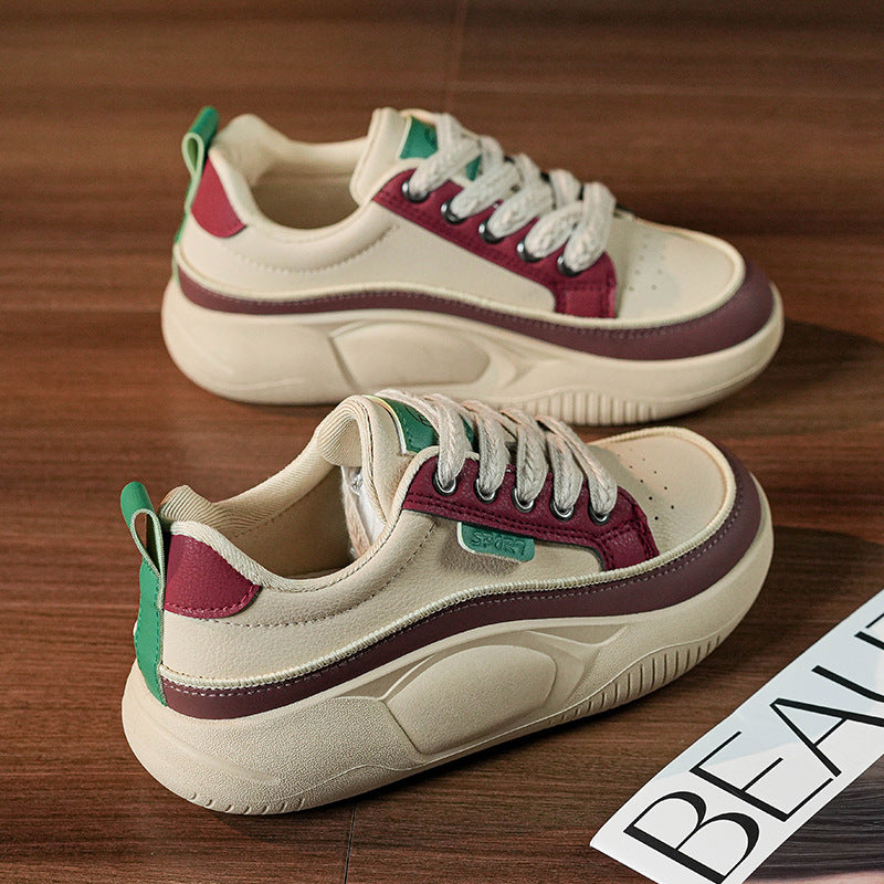 Femmes Polyvalent orteil rond Non-dérapant Chaussures papa