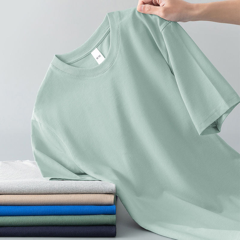 T-shirt à manches courtes pour hommes d'été polyvalent et souple pour les jeunes hommes