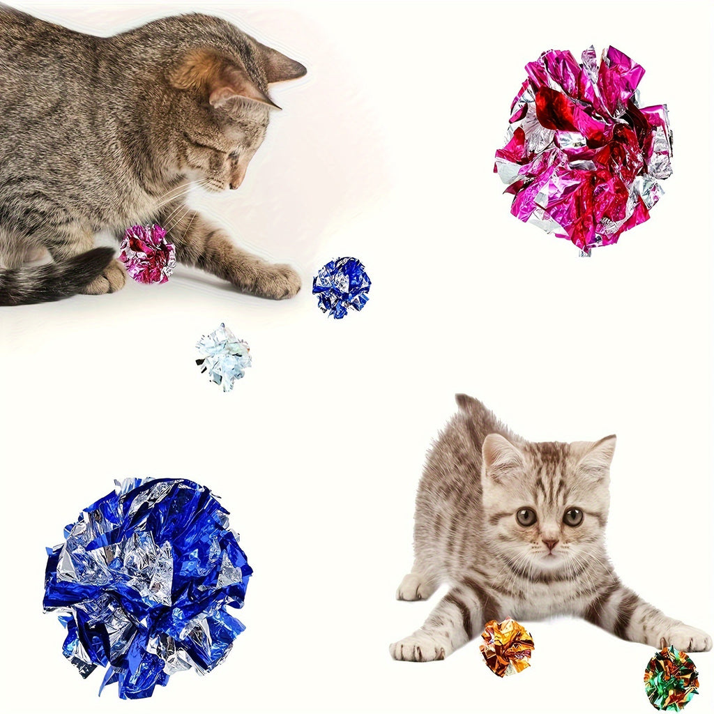Jouet chat sonnerie papier boule couleur CGrasping Ball
