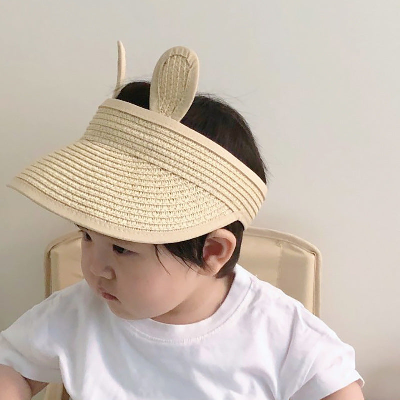 Chapeau de paille de visière résistant au soleil pour enfant
