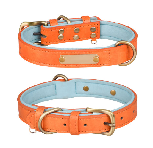 Collier de chien respirant Retro en cuir