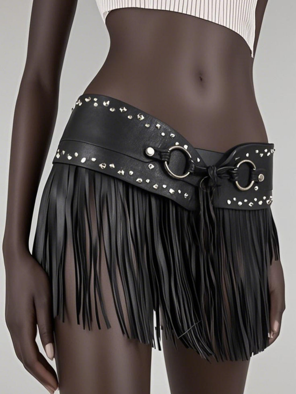 Rivet Punk large ceinture mode et polyvalent style vintage