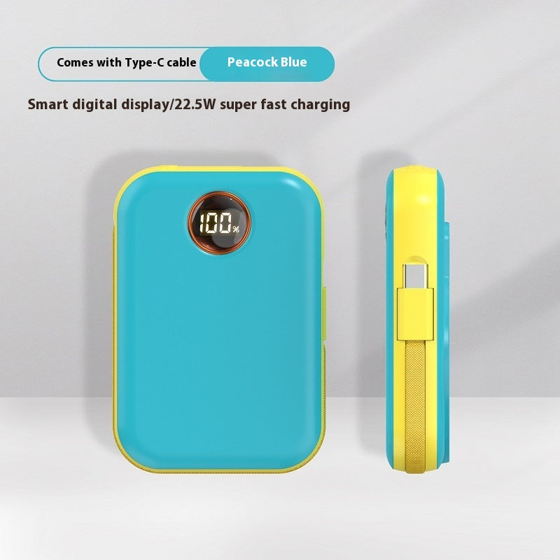 Magnetic avec câble affichage numérique charge rapide alimentation portable