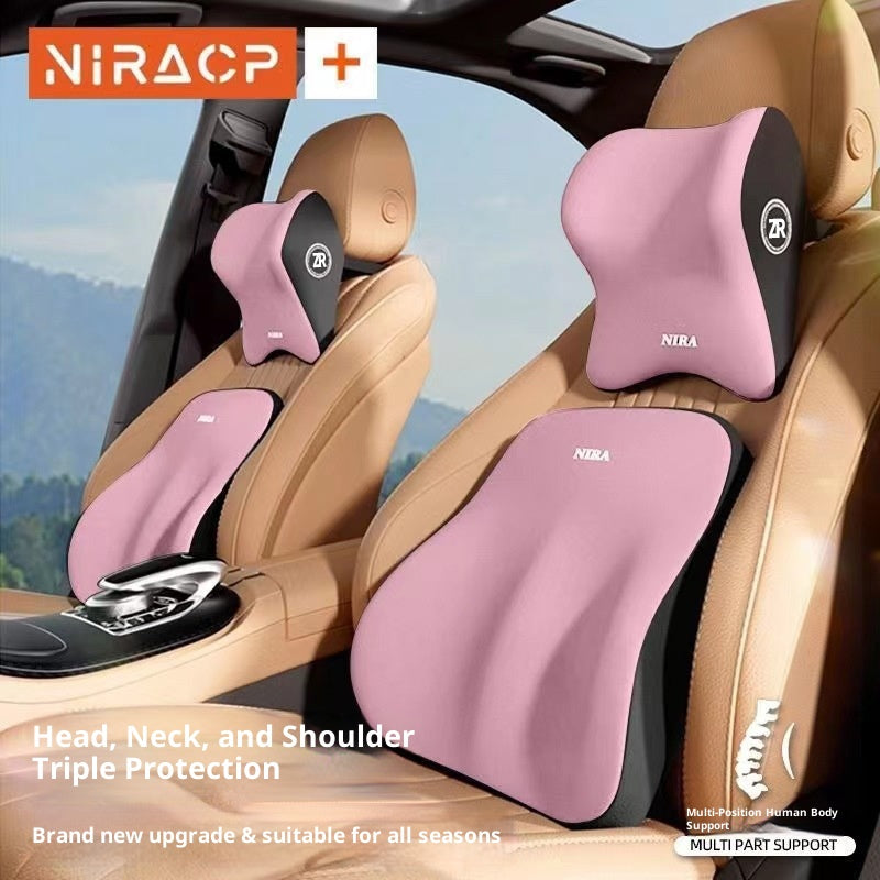 Tête d'appuie-tête automobile Memory Foam Car Waist Coussin