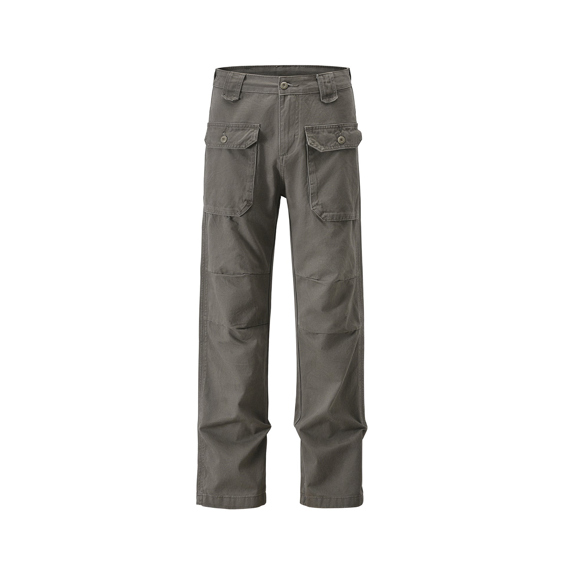 Pantalons de fret à plis à plis multiples hommes