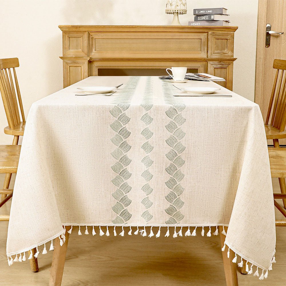 Coton Linge de maison nappe Decor imperméable Couverture de table pour la salle à manger Table quotidienne