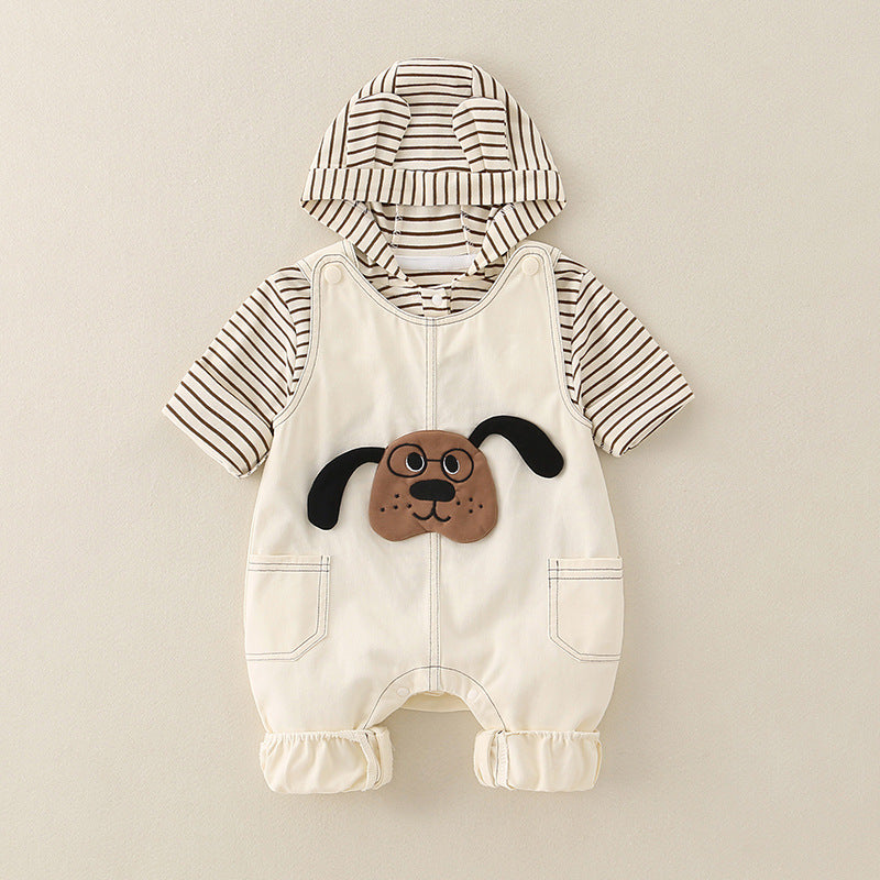Pure Cotton Romper Set Pour Garçons Mignon Enfants Vêtements Bébé Garçon Outfits