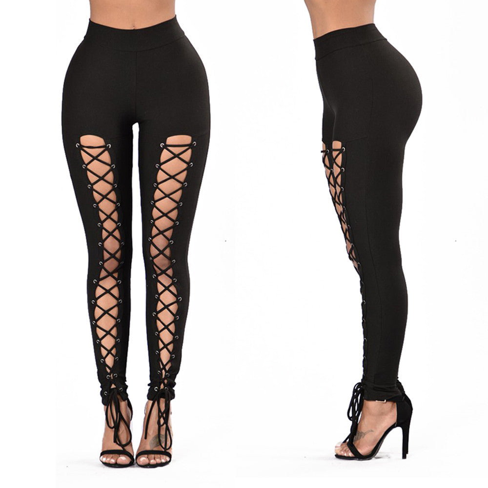 Leggings à deux yeux de poulet unicolore