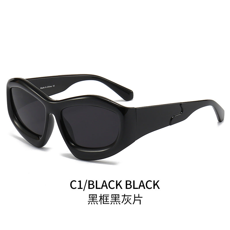 Hommes et femmes Riding Outdoor Personnalité Forme concave Lunettes de soleil