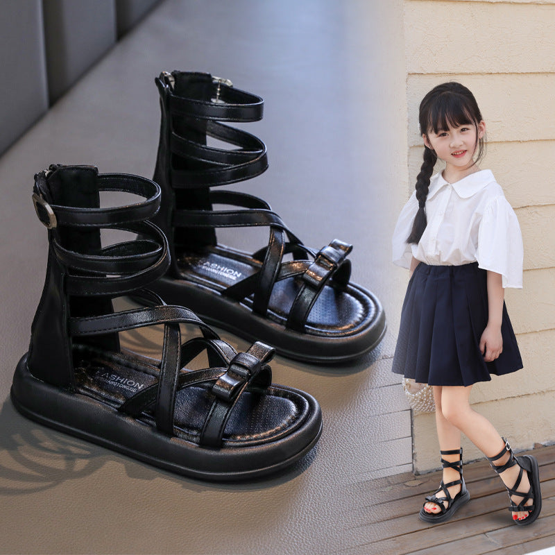 Chaussures d'été à la mode pour petites princesses et filles