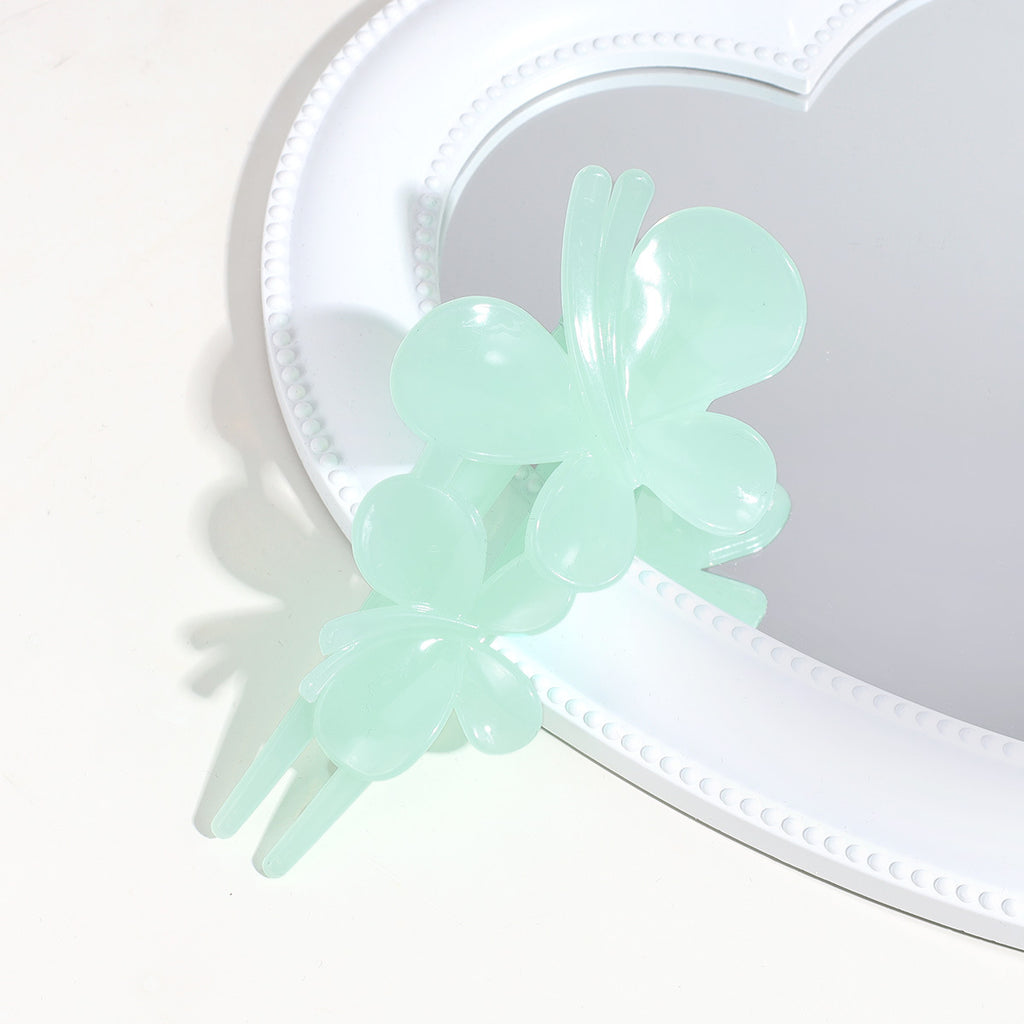 Sentez le papillon Clip Matte Texture après Barrettes