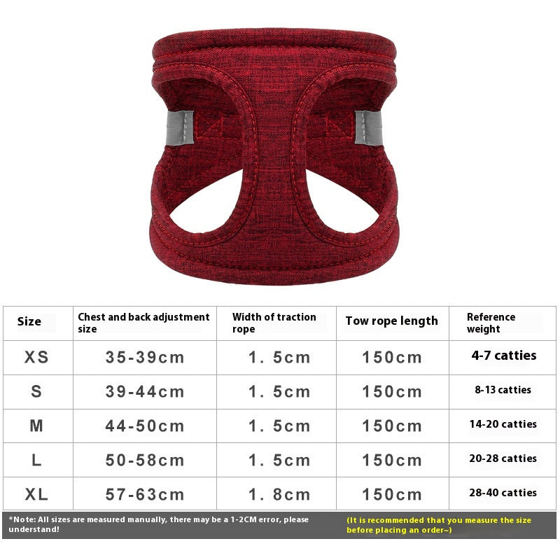 Chien Walking Rope Chien Leash Vest Style