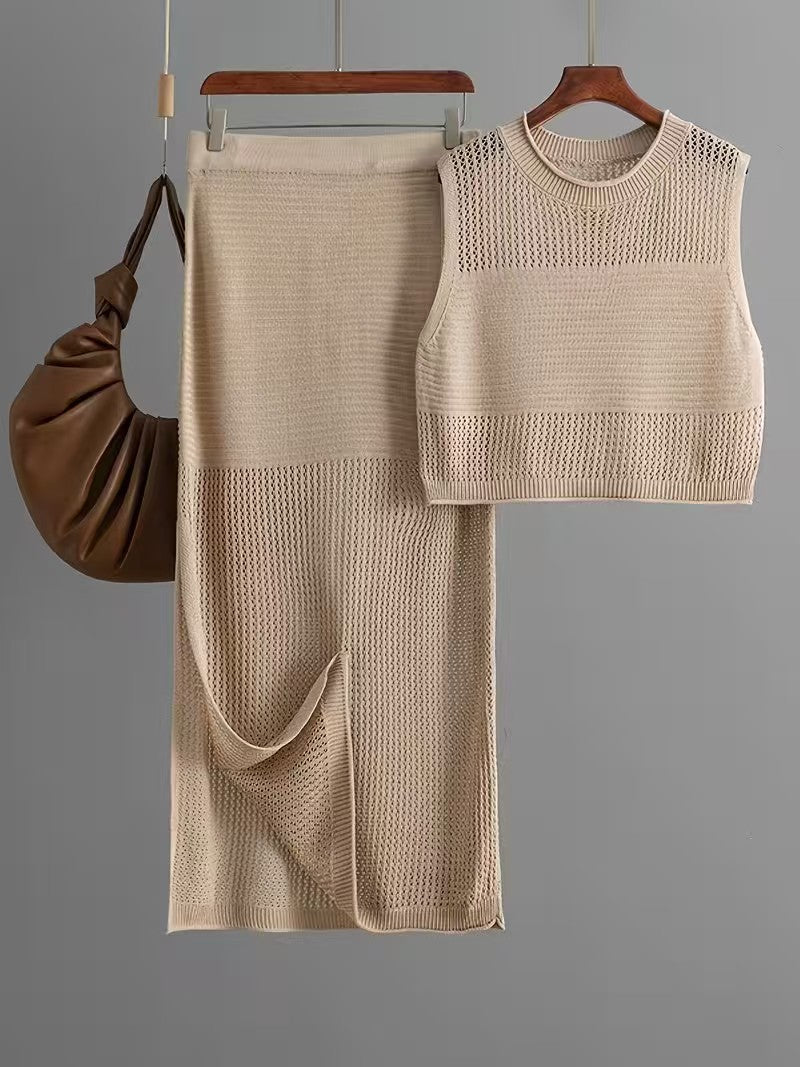 Ensemble de Vestes sans manches Slim-fit de style européen et américain